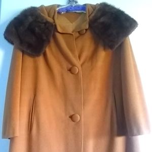 Vintage Cashmere & Fox coat